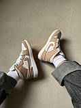 Чоловічі / жіночі кросівки Nike Air Jordan 1 Retro High White beige | Найк Аір Джордан 1 Бежеві, фото 4