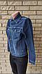 Куртка унісекс (жіноча, підліткова) джинсова стрейчева на гудзиках DIFFER, Туреччина, фото 2
