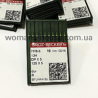 Голки промислові прямострочка DPx5 10 шт №100/16 Німеччина Groz-Beckert