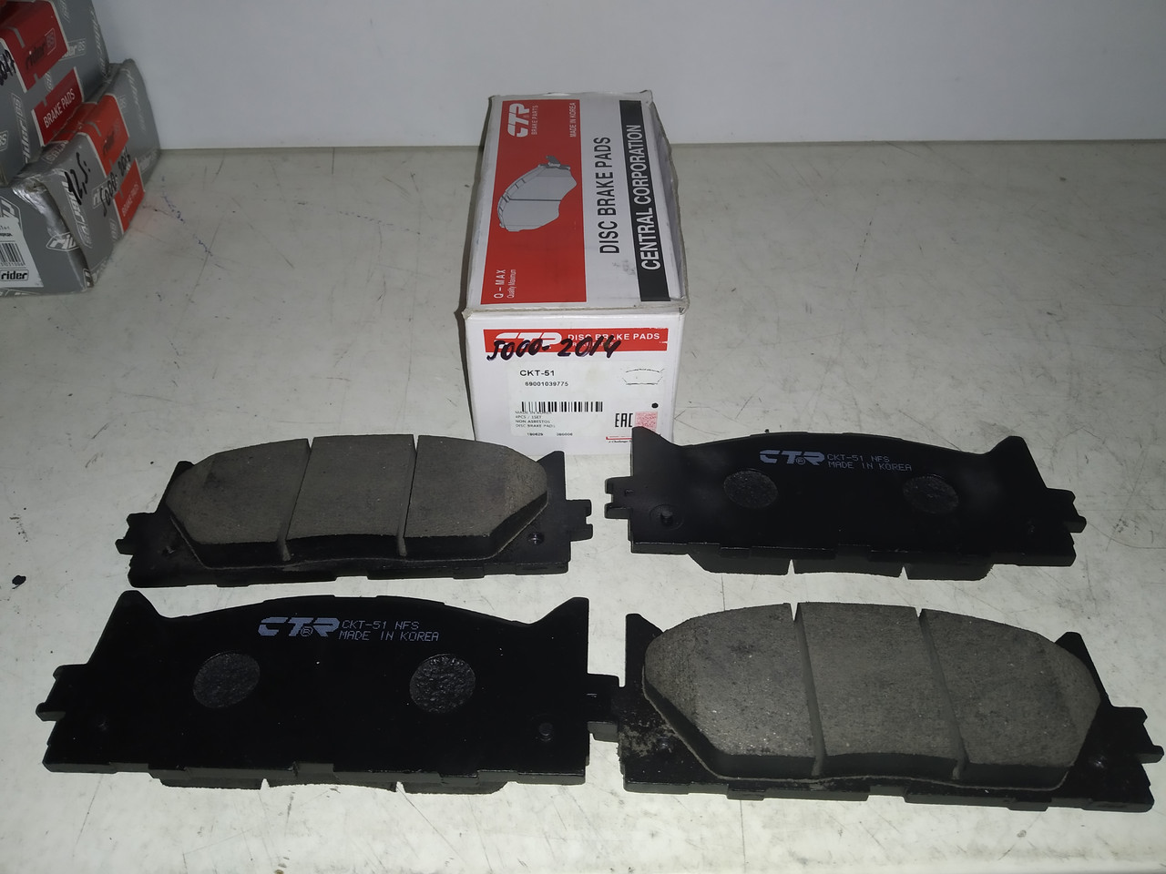 CTR Колодки гальмівні передні TOYOTA CAMRY VI 2.4, 2.4VVTI HYBRID, 3.5 V6, фото 1