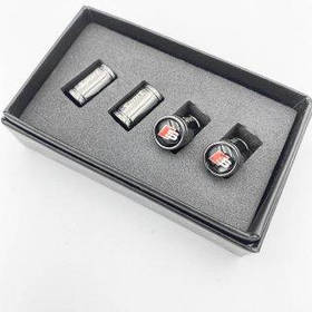 Захисні ковпачки на ніпеля Sport Audi S-line (Ауді С-лайн) 4 шт Чорні