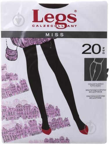 Весняні підліткові колготки капронові для дівчинки Legs Італія MISS 20 Чорний