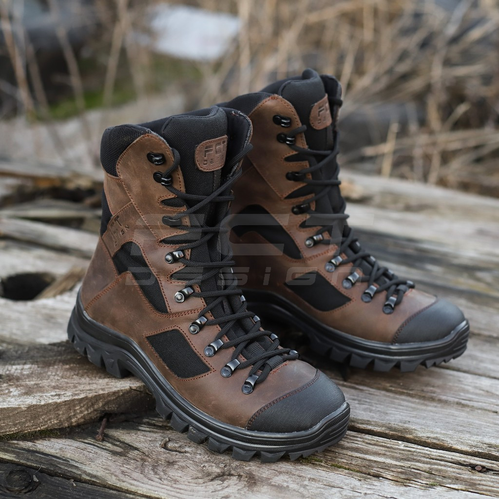 Берці тактичні Stalker кордура Gore-Tex коричневі