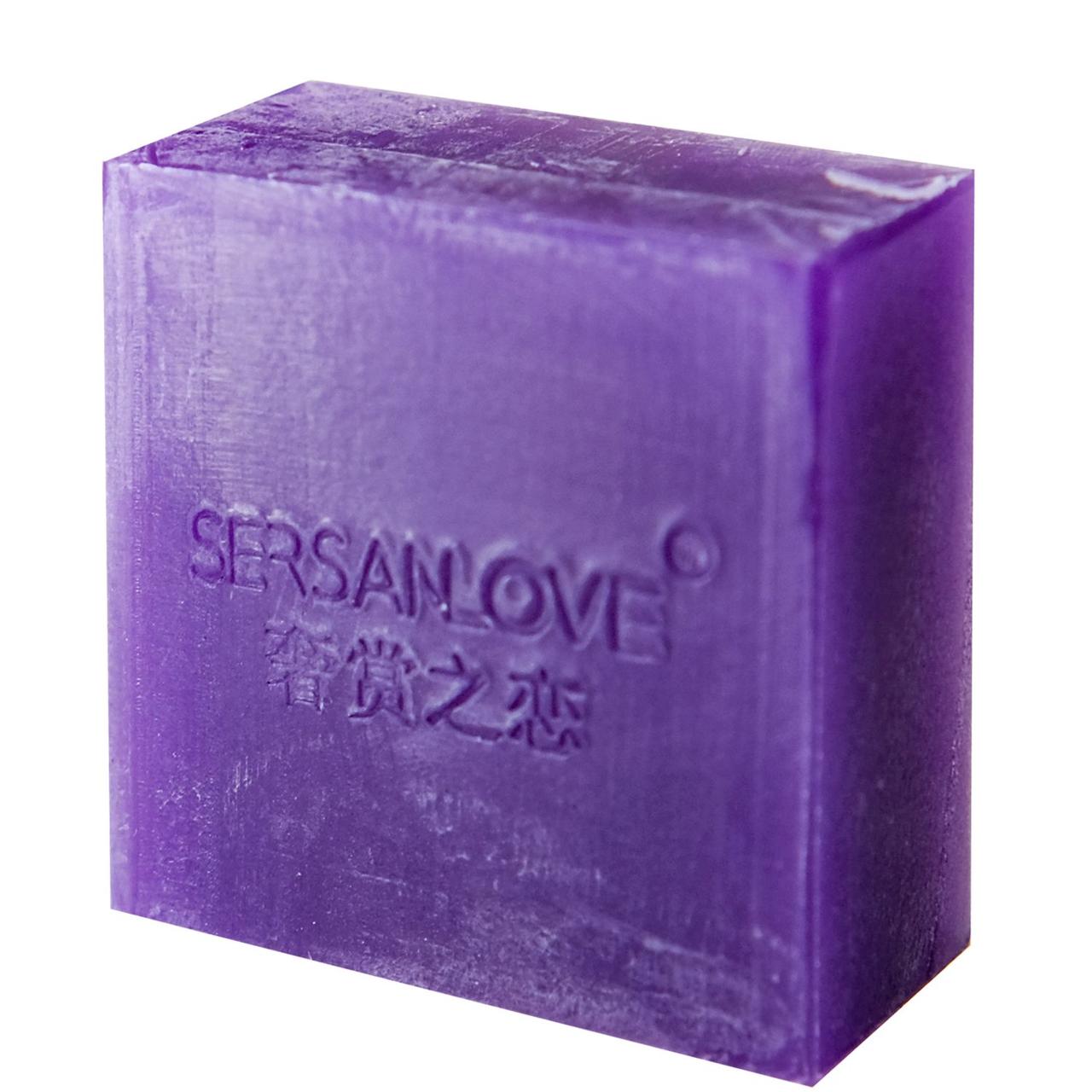 Мыло ручной работы SERSANLOVE Essential Oil Lavender Soap с эфирным маслом лаванды 100 г - фото 4 - id-p1583690856