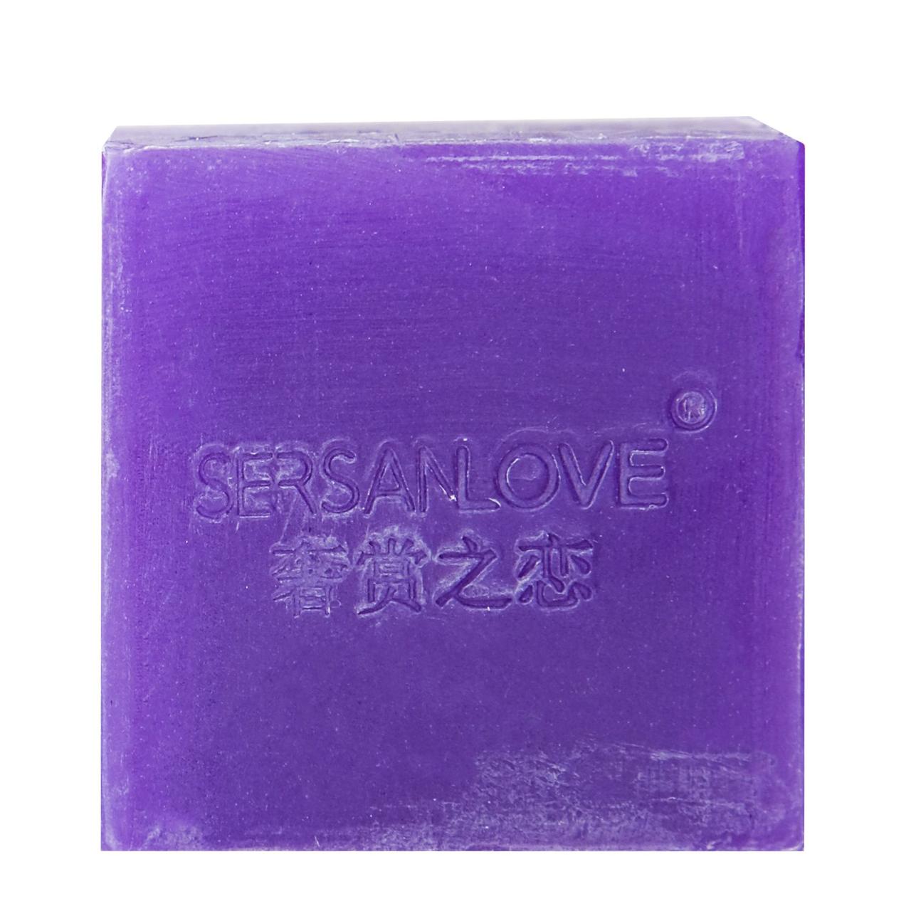 Мыло ручной работы SERSANLOVE Essential Oil Lavender Soap с эфирным маслом лаванды 100 г - фото 1 - id-p1583690856