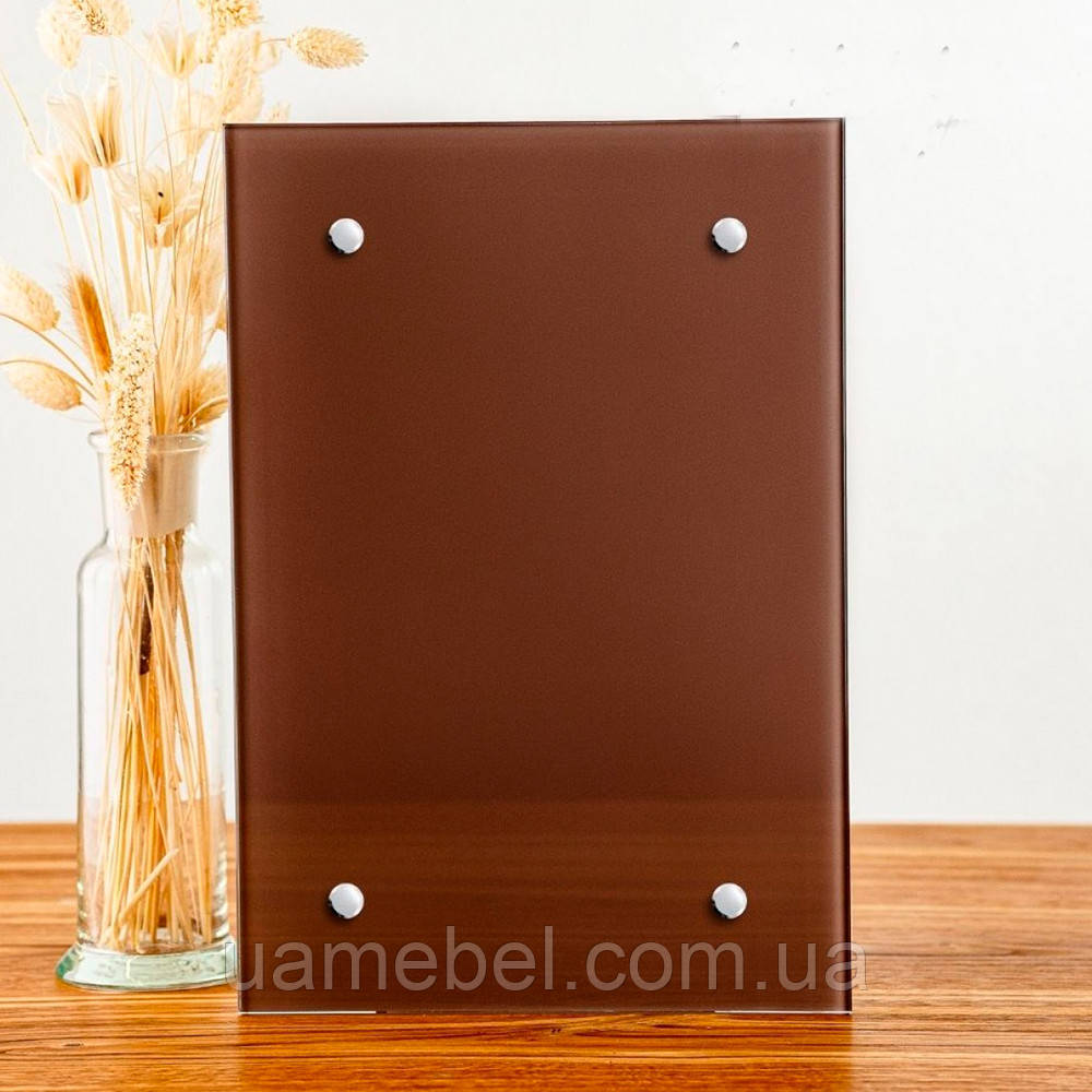 Скляна дошка магнітно-маркетна Perfect Gloss Brown 3087 4 мм 60х40