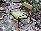 Крісло на металевому каркасі в стилі лофт Kompred OL131, фото 8