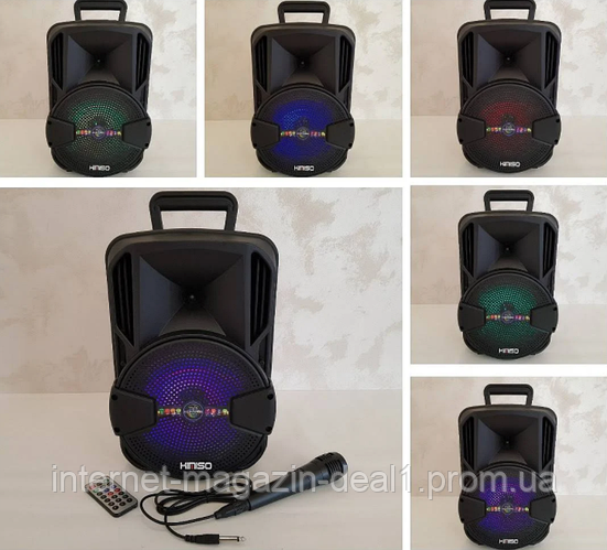 Колонка чемодан аккумуляторная Бумбокс Акустическая система Акустика с ...