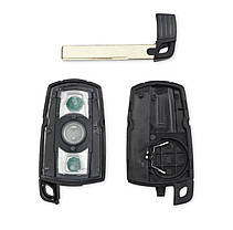 Корпус ключа для BMW (БМВ) E70 E90 3 кнопки (+ Емблема), фото 5