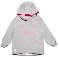 Худі дитячий для дівчинки GABBI TL-19-37 Написи Сірий на зріст 104 (11857)