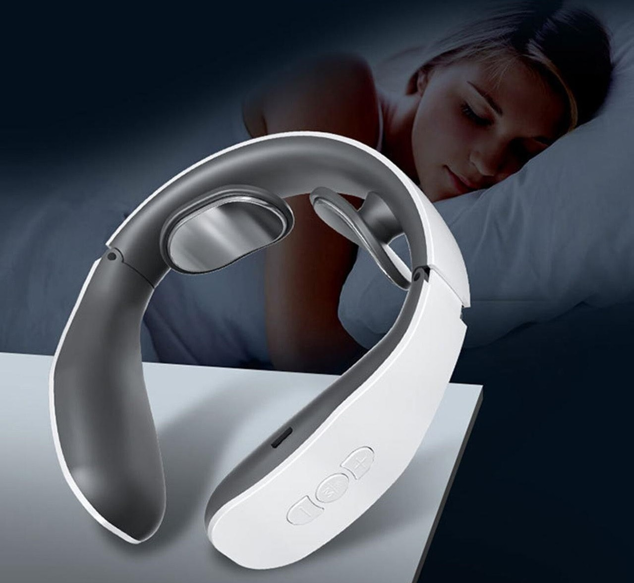 Масажер імпульсний для шиї Supretto Cervical Massage Instrument KS-996 електростимулятор масажер для шиї