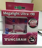 Megalight Ultra Н1+90% Tungsram- на 90% больше света (Венгрия) (цена за две лампы плюс две габаритки)