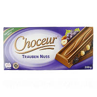 Choceur Trauben nuss Молочный шоколад с изюмом и цельным фундуком 200g