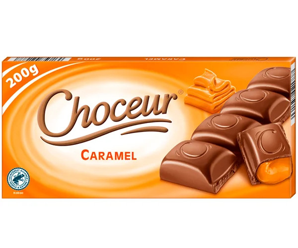 Choceur Caramel Молочний шоколад із карамеллю 200g, фото 1