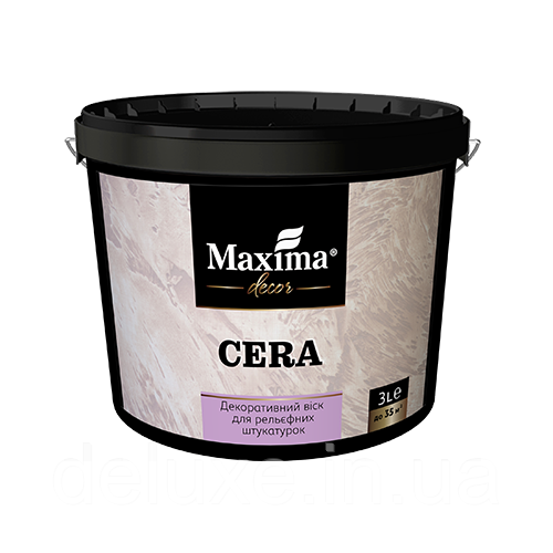 Декоративний віск для рельєфних штукатурок Cera, 1л, ТМ "Maxima"
