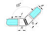 NFU-201-10-00-L2200 Магнітний ущільнювач для душової кабіни 135 градусів під скло 8 мм, чорний, довжина 2200 мм, фото 5