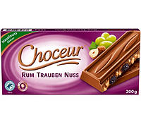 Choceur Rum Trauben nuss Молочный шоколад с ромом, изюмом и фундуком 200g