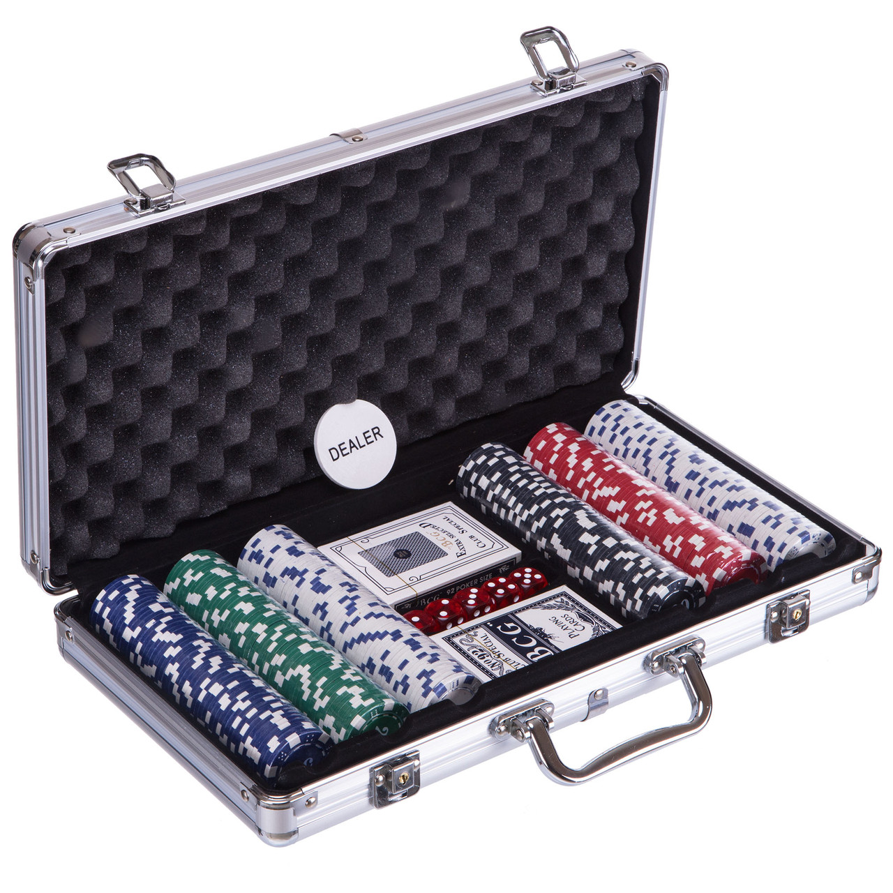 Набір для покеру в алюмінієвому кейсі на 300 фішок IG-2114