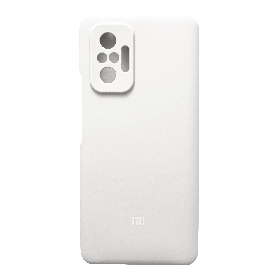 Чохол Silicone Case Premium для Xiaomi Redmi Note 10 Pro White 9 (закритий низ)