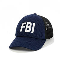 Коттоновая кепка с сеткой "FBI"