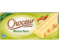 Choceur Weiss Nuss Белый шоколад с цельным фундуком 200g