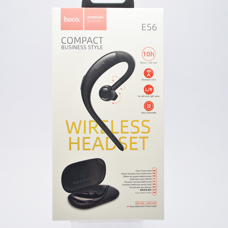 Гарнітура Bluetooth HOCO E56 Shine Black
