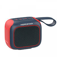 Мініпортивна колонка з FM TWS Hopestar A22, Міні bluetooth колонка, Бездротова колонка hopestar Синьо-червоний