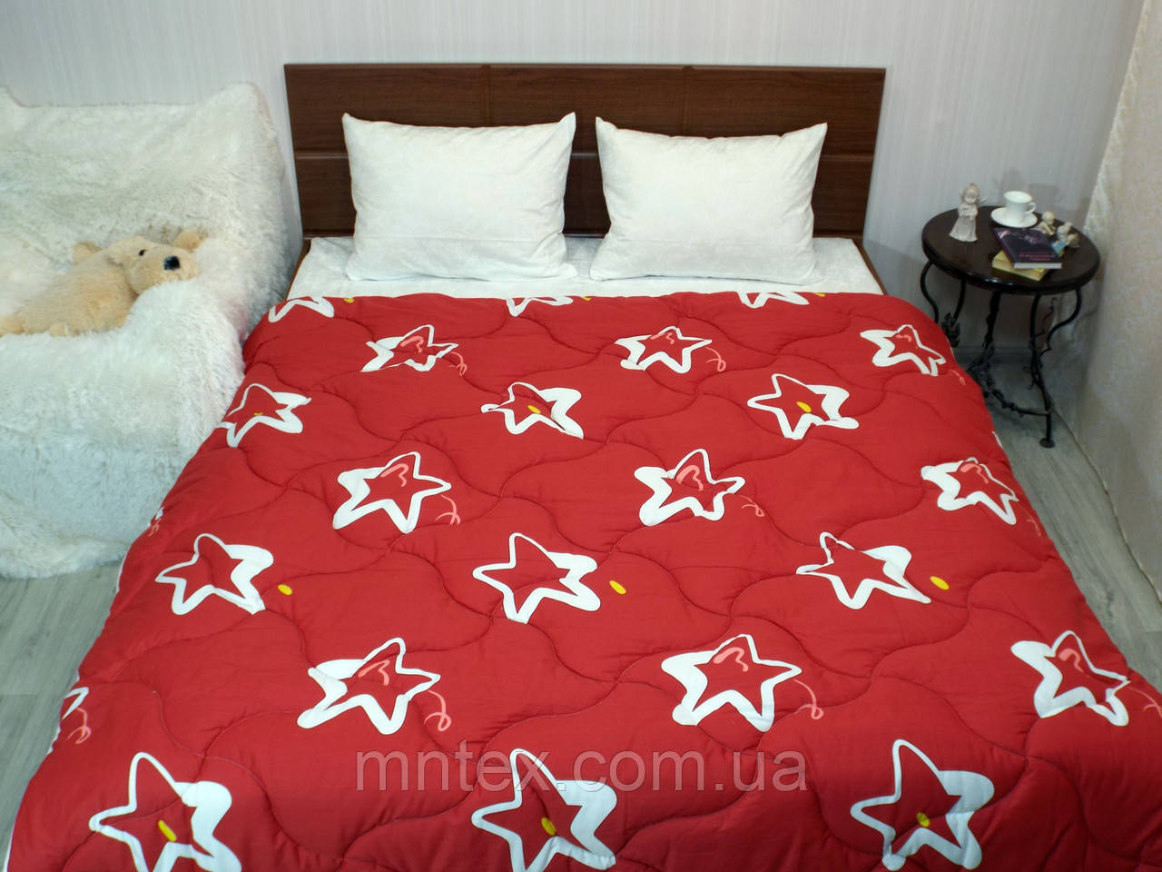 Ковдра Вовняна, Зимова, покриття сатин Зірка