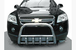 Передній захист кенгурятник  нерж Chevrolet Captiva 2006-2011-