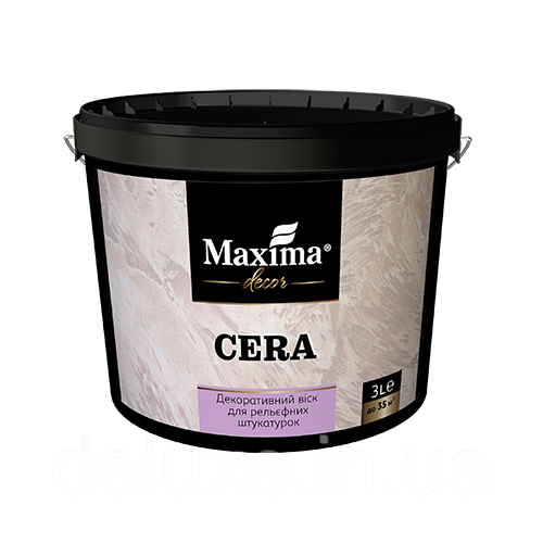 Декоративний віск для рельєфних штукатурок Cera, 3л, ТМ "Maxima"