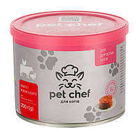 Pet Chef (Пет Шеф) Влажный корм для взрослых кошек паштет (мясное ассорти) 360гр