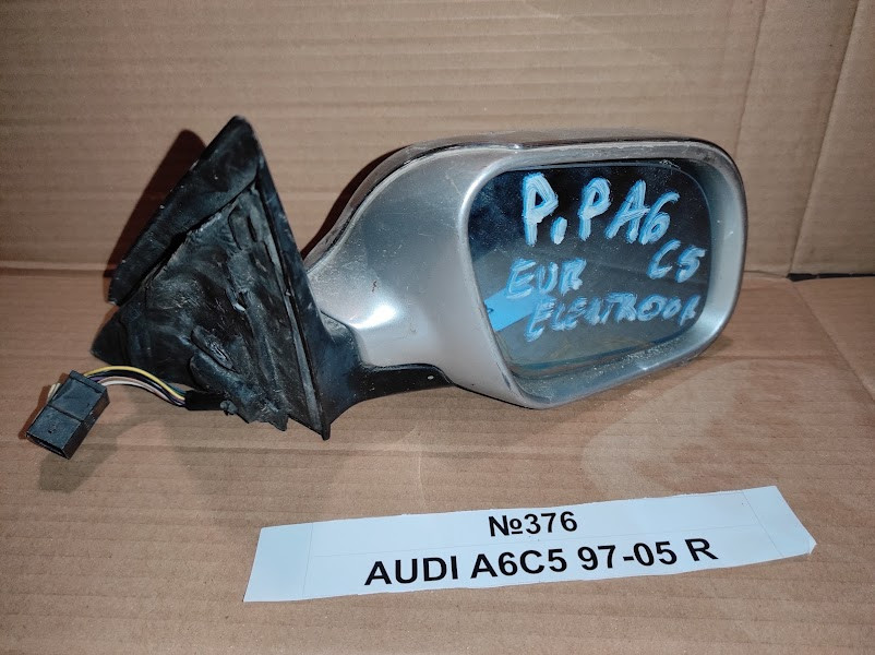 No376 Б/у Дзеркало бокове право для Audi A6 C5 1997-2005, фото 1