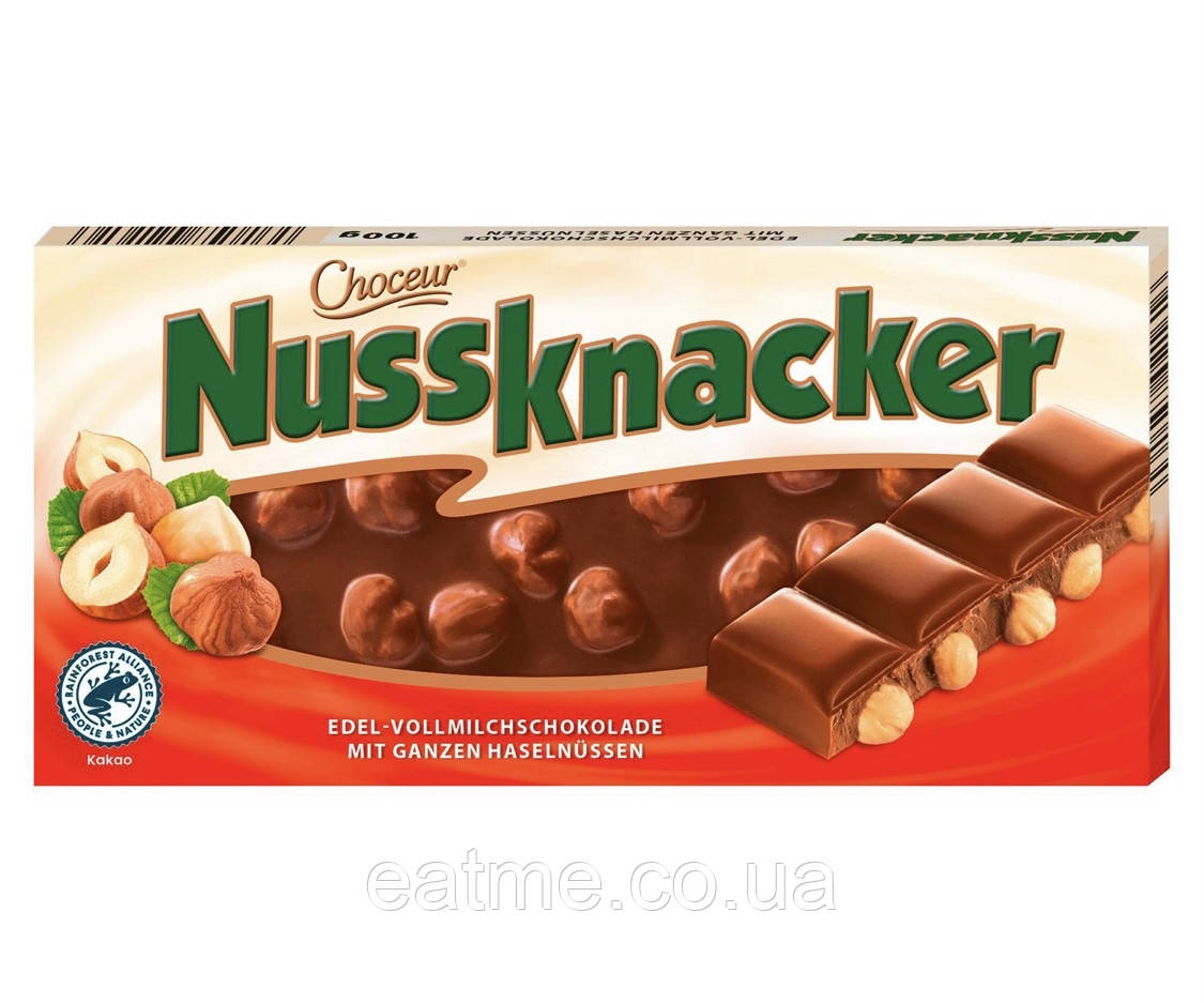 Choceur NussBeisser Молочний шоколад із цілісним фундуком 100g