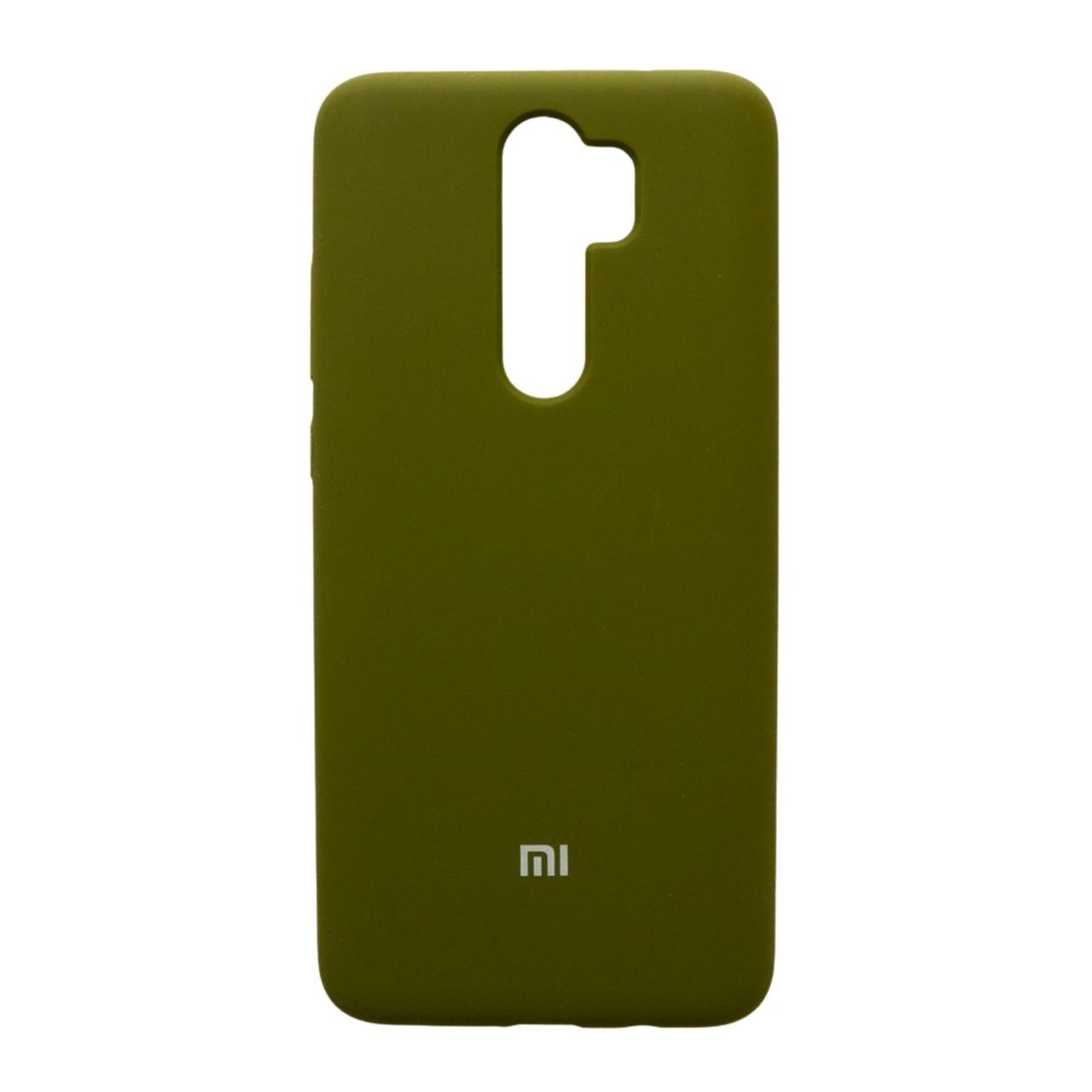 Чохол Silicone Case Premium для Xiaomi Redmi Note 8 Pro Khaki 25 (закрытый низ)
