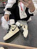 Чоловічі / жіночі кросівки Nike Air Jordan 1 Cream Black | Найк Аір Джордан 1 Кремові, фото 5
