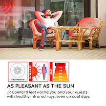 Вуличний стіл нагрівач Blumfeldt Primal Heat 65 Heated Bistro Table, Німеччина, фото 3