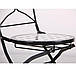 Вуличний металевий складаний стілець садовий Бліс hy-mfc702 чорний з ажурною спинкою та мозаїкою 95169, фото 5