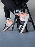 Жіночі кросівки Nike Air Jordan Retro 1 High Patent Pink Toe | Найк Аір Джордан 1 Розові, фото 8