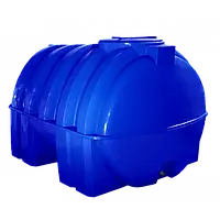 Емкость R Europlast 3000 л двухслойная горизонтальная 180*180*150 см синяя (усиленное ребро)