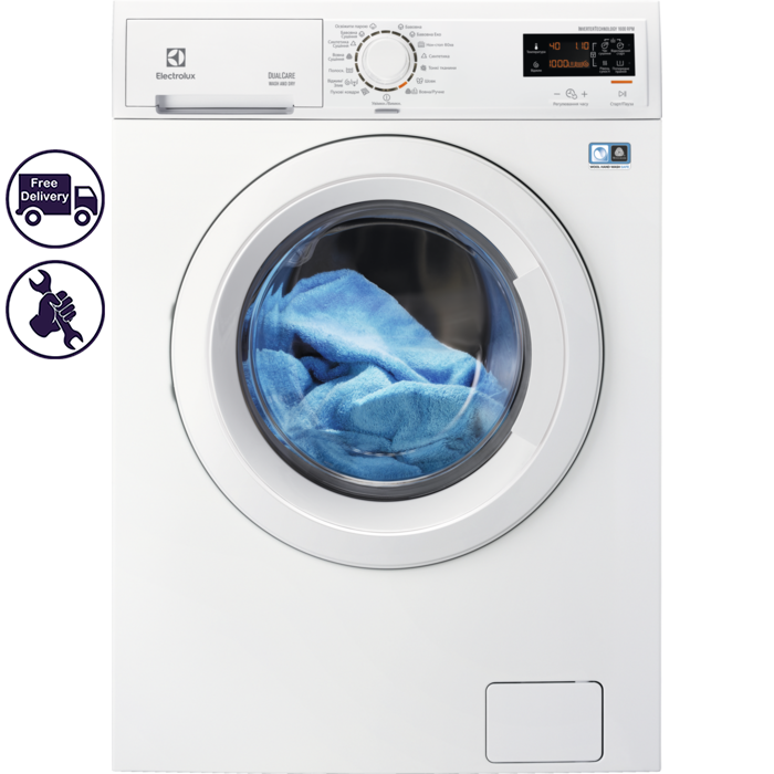 Electrolux EWW1685WU. Окремо стояча пральна машина з сушкою