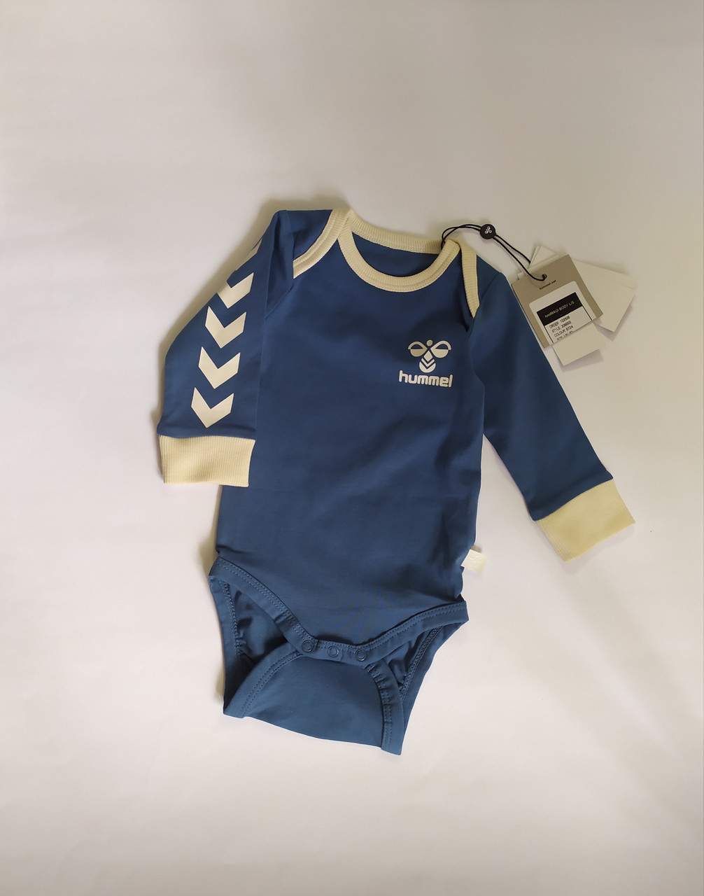 Боді дитячий синій однотонний  Hummel 62см
