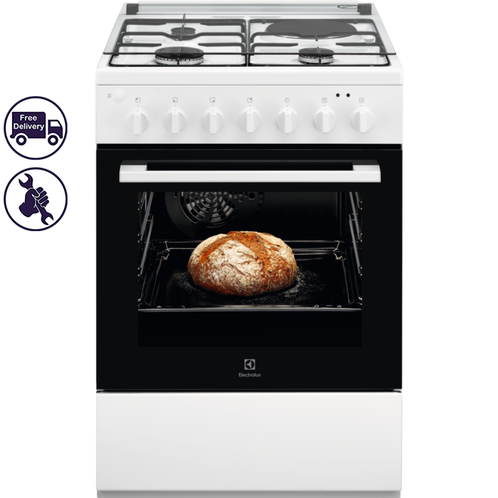 Electrolux RKM624012W. SurroundCook Комбінована плита Білий