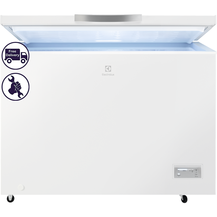 Electrolux LCB3LF31W0. Большой морозильный ларь 308 л
