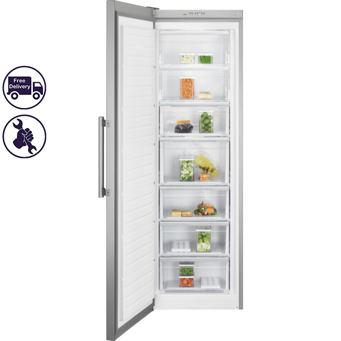 Electrolux RUT7ME28X2. No Frost Окремо стояча морозильна камера 186 см