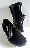 Туфлі жіночі з натуральної шкіри на повну ногу, фото 5