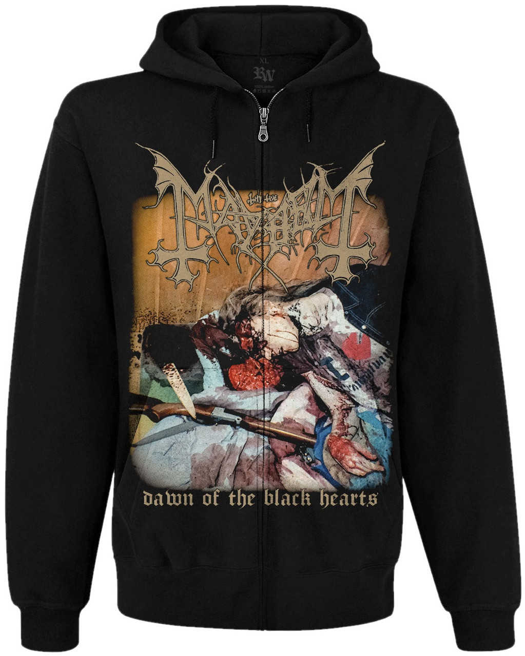 Худі Mayhem "Dawn of The Black Hearts" на блискавці, Розмір L, фото 1