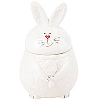 Керамічна банку, вазочка, цукерниця "Милий кролик" 23.4х16х16 див. Великодній кераміка, посуд на Великдень