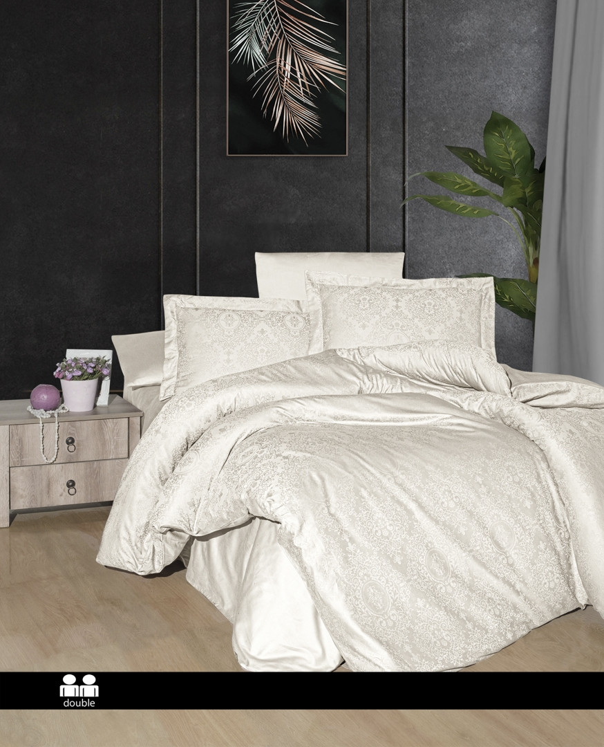 Турецьке Постільна білизна First Choice Organic Bamboo Rivera Cream, фото 1