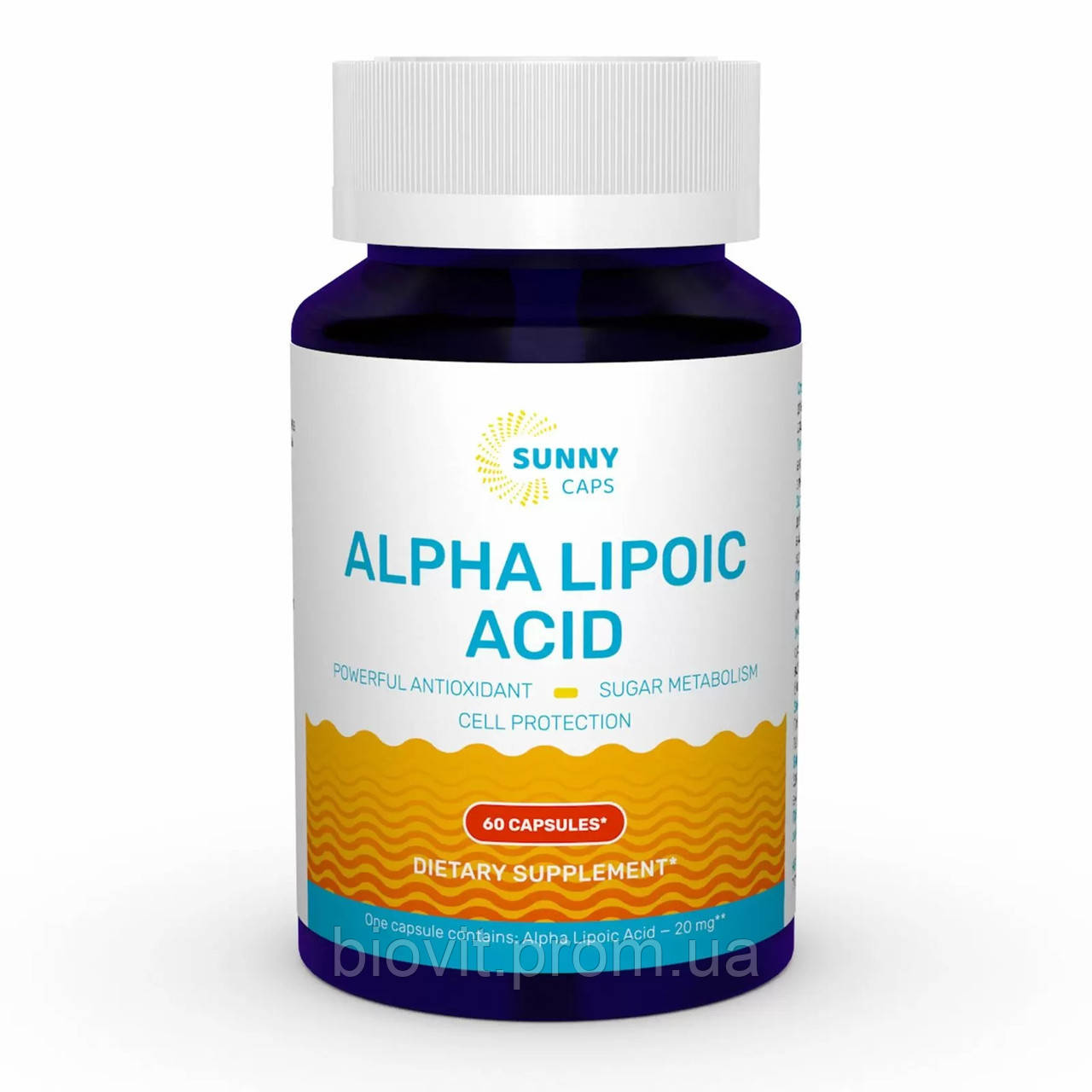 Альфа-ліпоєва кислота (Alpha Lipoic Acid Powerful) 20 мг