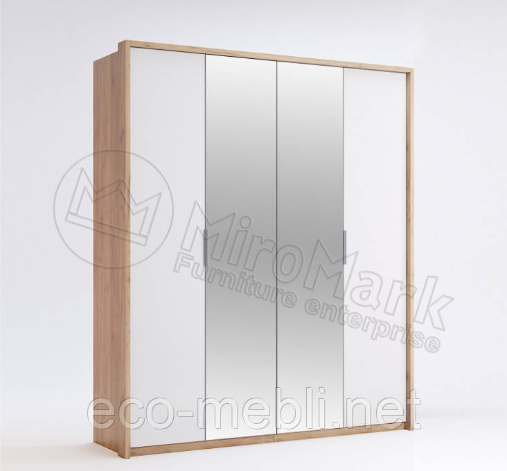 Шафа розпашна 4Д з дзеркалом у спальню Асті Міромарк, фото 1